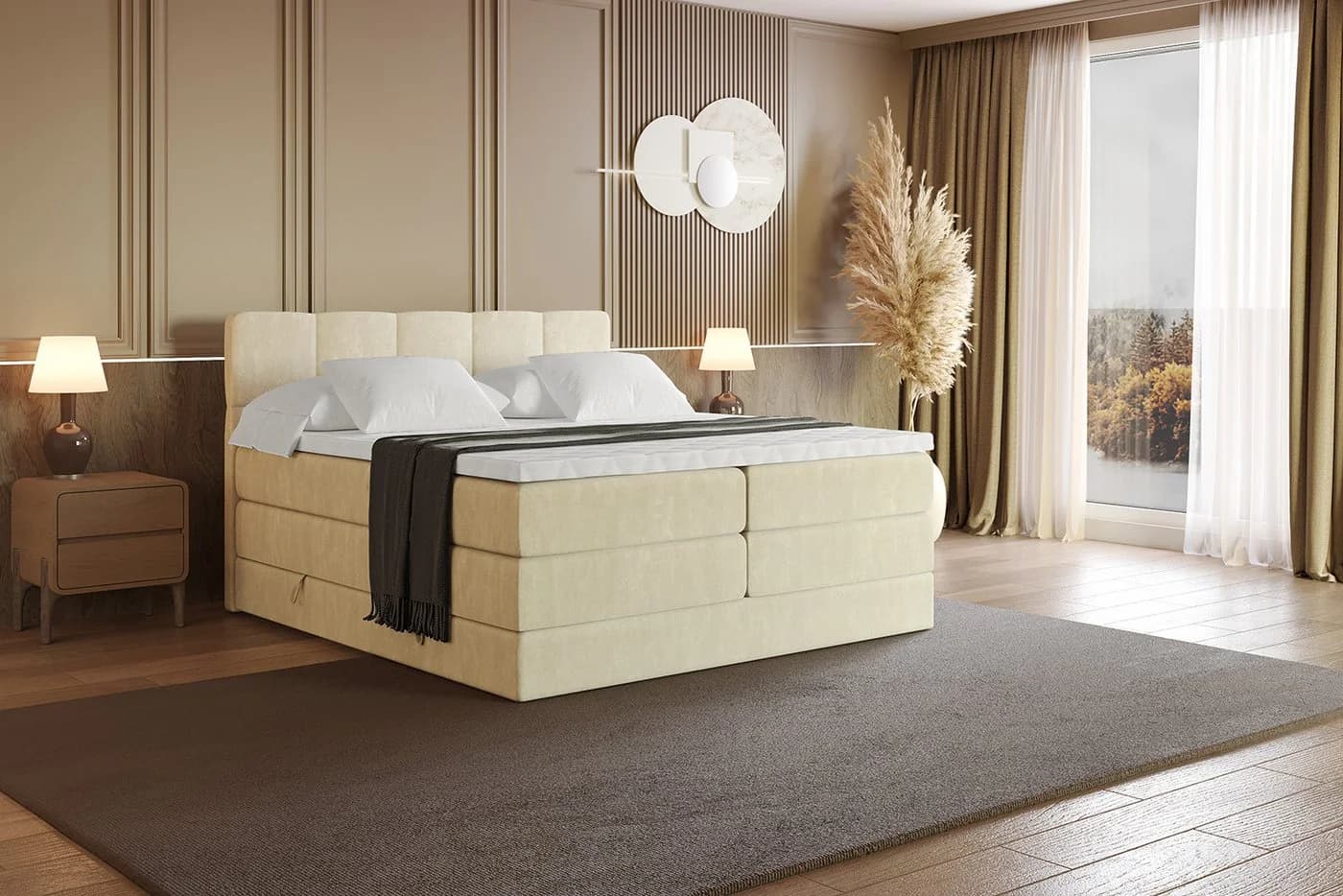 ALTDECOR Boxspringbett LIRO KING mit Topper & Bettkästen - Bild 4