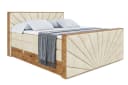 ALTDECOR Boxspringbett LOLLI6-Z KING Beige/Braun mit Topper Bild 1