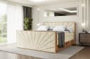 ALTDECOR Boxspringbett LOLLI6-Z KING Beige/Braun mit Topper Bild 2