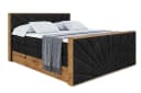 ALTDECOR Boxspringbett LOLLI6-Z KING Schwarz mit Topper und Bettkästen Bild 1