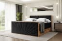 ALTDECOR Boxspringbett LOLLI6-Z KING Schwarz mit Topper und Bettkästen Bild 2