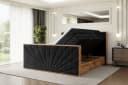 ALTDECOR Boxspringbett LOLLI6-Z KING Schwarz mit Topper und Bettkästen Bild 3