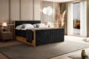 ALTDECOR Boxspringbett LOLLI6-Z KING Schwarz mit Topper und Bettkästen Bild 4