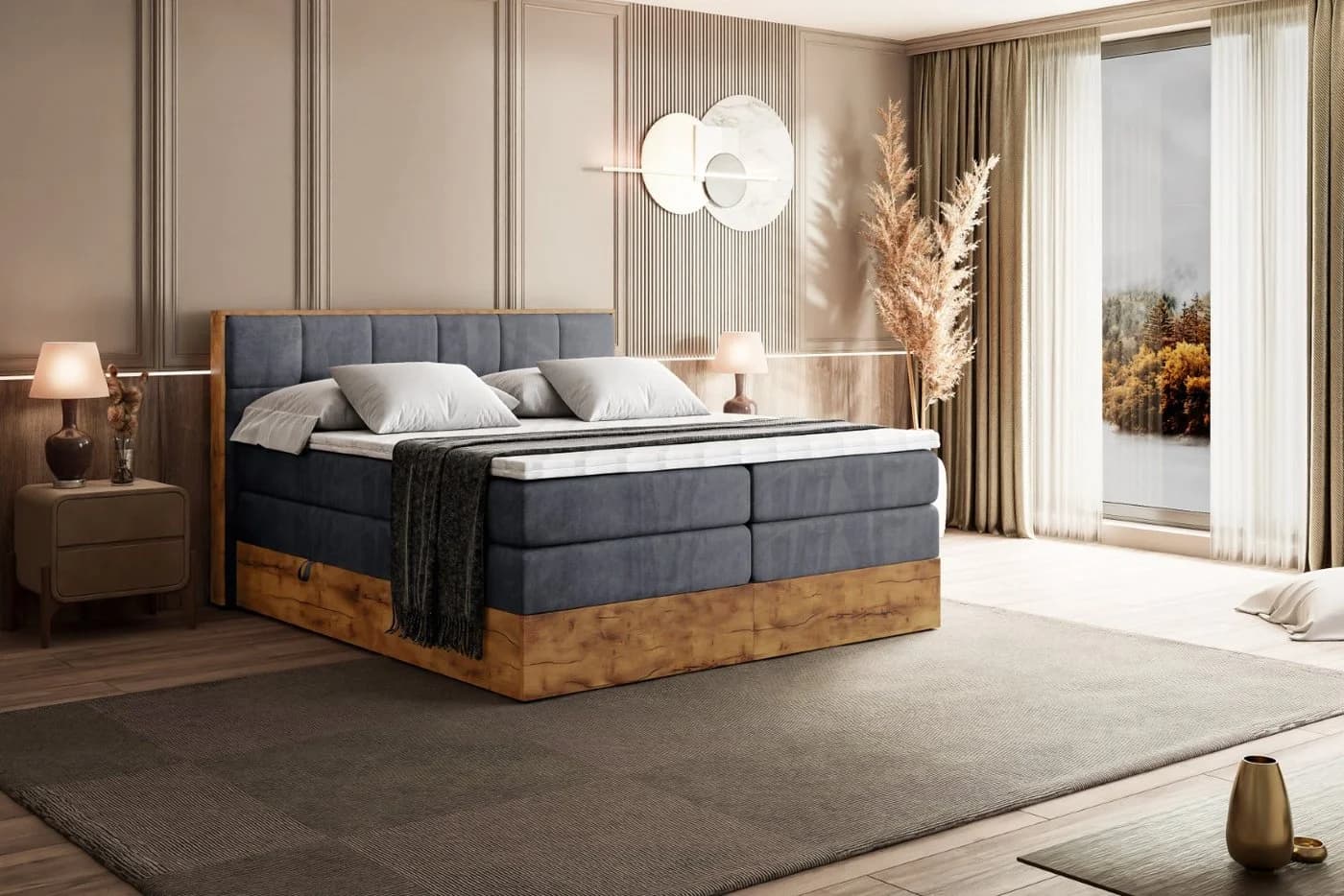 ALTDECOR Boxspringbett LOLLI7 KING mit Matratzen & Topper - Bild 4