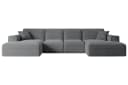 ALTDECOR Wohnlandschaft SIERRA-U Eckcouch U-Form Cord Dunkelgrau Bild 1