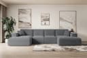 ALTDECOR Wohnlandschaft SIERRA-U Eckcouch U-Form Cord Dunkelgrau Bild 2