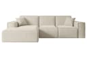 ALTDECOR Ecksofa SERRA-L L-Form Beige Samt Bild 1