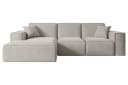 ALTDECOR Ecksofa SERRA-L L-Form Samt Hellbraun Wohnlandschaft Bild 1