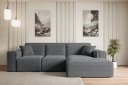 ALTDECOR Ecksofa SERRA-L L-Form Dunkelgrau Cord Bild 2