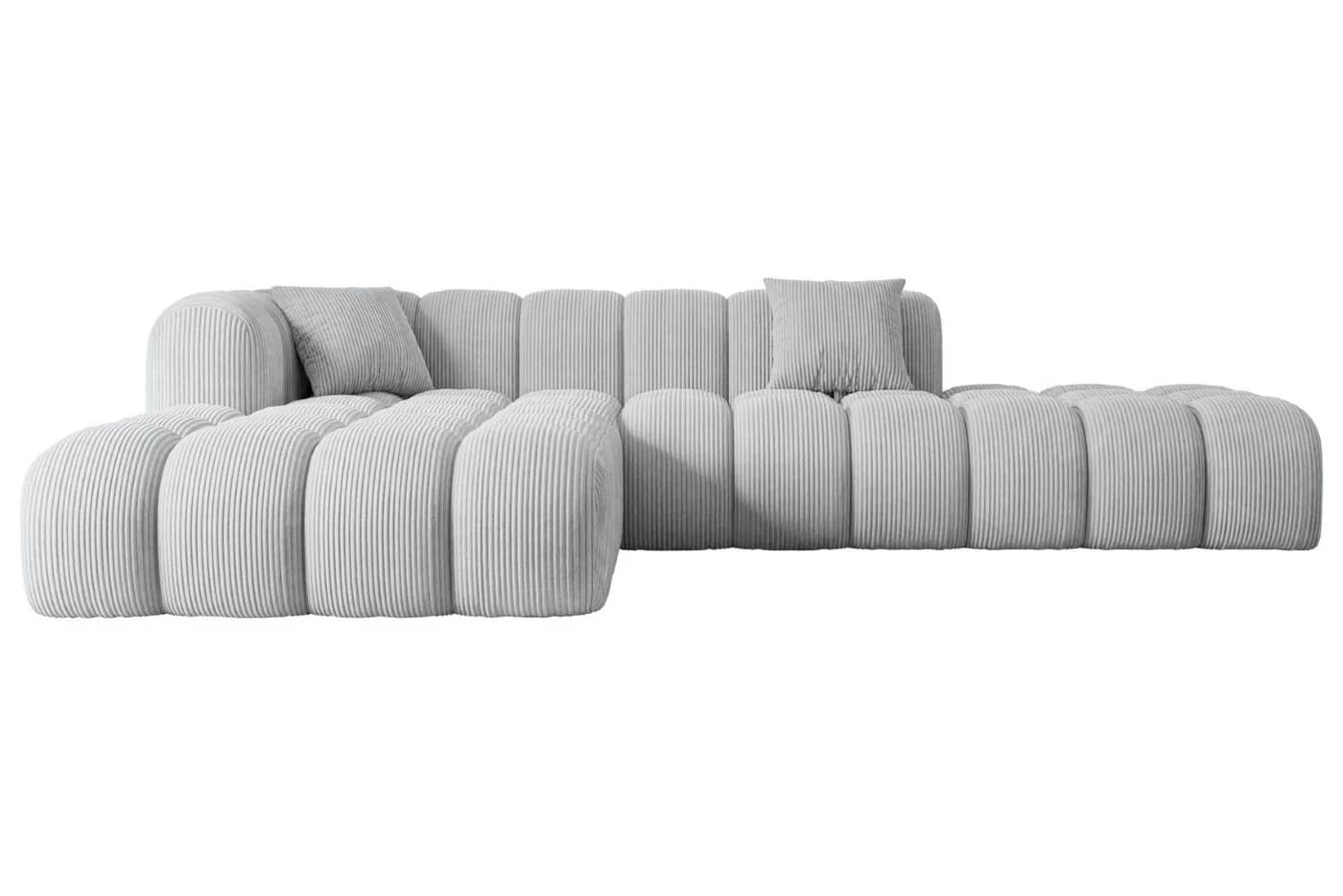ALTDECOR Ecksofa OLEA-L2 Grau L-Form Polstersofa