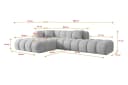 ALTDECOR Ecksofa OLEA-L2 Grau L-Form Polstersofa Bild 5