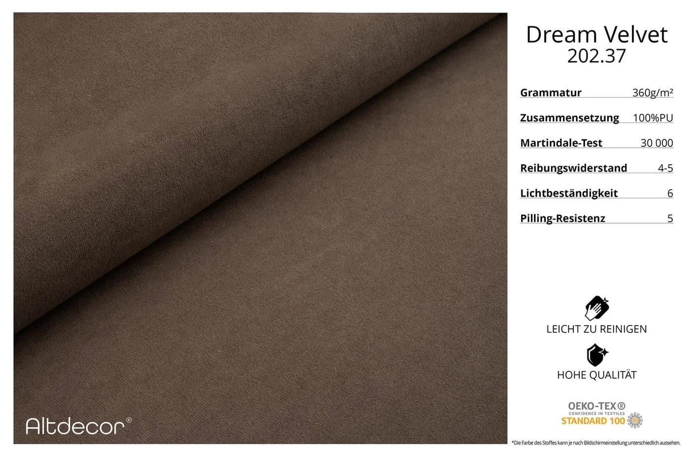 ALTDECOR Wohnlandschaft ENIL-U U-Form Ecksofa mit Schlaffunktion Braun - Bild 4