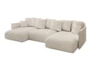 ALTDECOR Wohnlandschaft ONESK-U U-Form Couch mit Schlaffunktion Beige Bild 1