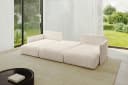 ALTDECOR Wohnlandschaft ONESK-U U-Form Couch mit Schlaffunktion Beige Bild 5
