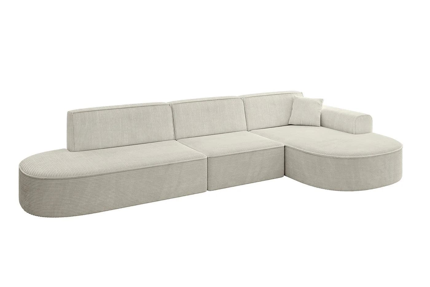 ALTDECOR Ecksofa MARI-L2 L-Form Beige Cord