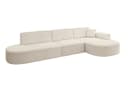 ALTDECOR Ecksofa MARI-L2 L-Form Beige Cord Stoff Bild 1