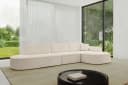 ALTDECOR Ecksofa MARI-L2 L-Form Beige Cord Stoff Bild 3