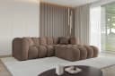 ALTDECOR Ecksofa OLEA-L1 L-Form Samt Braun Bild 3