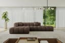 ALTDECOR Ecksofa OLEA-L2 L-Form Braun Samt Bild 2