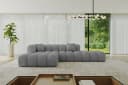ALTDECOR Ecksofa OLEA-L2 Samt Hellgrau L-Form Bild 2