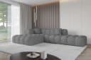 ALTDECOR Ecksofa OLEA-L2 Samt Hellgrau L-Form Bild 3