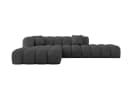 ALTDECOR Ecksofa OLEA-L2, Sofa L-Form Dunkelgrau Samt Bild 1