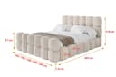 ALTDECOR Polsterbett LEYA-Z Doppelbett mit Stauraum und Kopfteil Bild 4