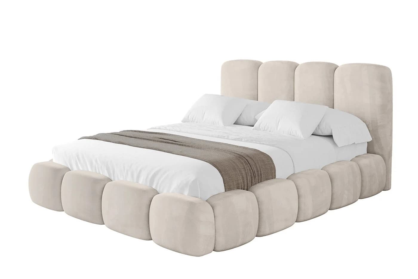 ALTDECOR Polsterbett KALA Doppelbett mit Stauraum und Kopfteil