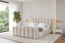ALTDECOR Polsterbett SENA-Z Beige mit Bettkasten und Matratze Bild 2