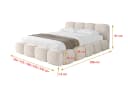 ALTDECOR Polsterbett KALA-v1 Beige mit Stauraum und Matratze Bild 4
