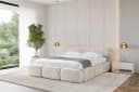 ALTDECOR Polsterbett ELVA-v1 Beige mit Bettkasten und Lattenrost Bild 2