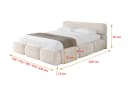 ALTDECOR Polsterbett ELVA-v1 Beige mit Bettkasten und Lattenrost Bild 4