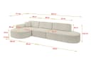 ALTDECOR Ecksofa MARI-L2, Sofa L-Form Eckcouch, Vielseitige Sofa Wohnlandschaft Wohnzimmer Bild 4