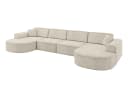 ALTDECOR Wohnlandschaft MARI-U2, U-Form Eckcouch Beige Bild 1
