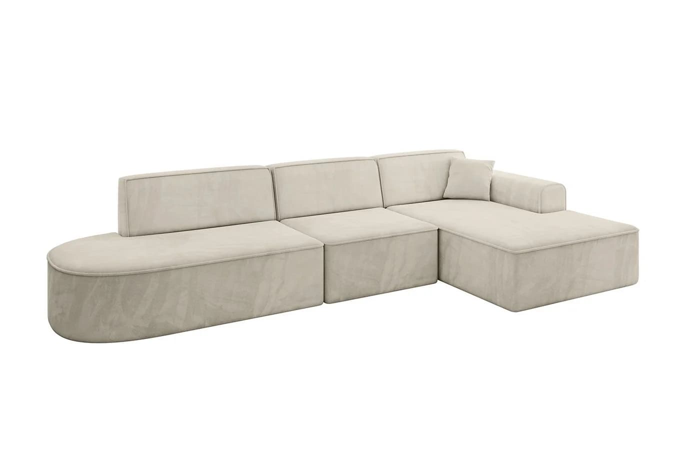 ALTDECOR Ecksofa IREA-L2-v3 L-Form Beige
