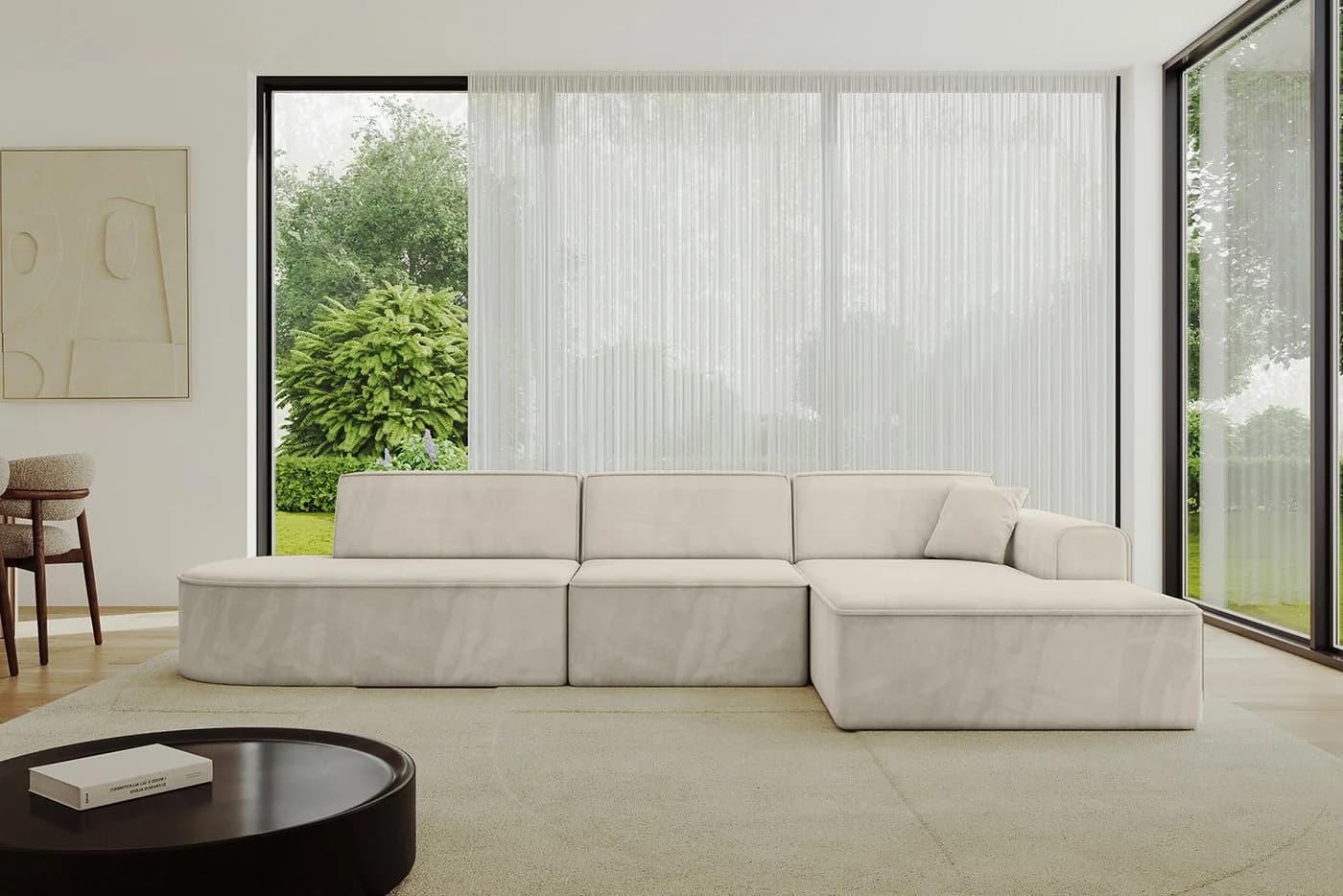 ALTDECOR Ecksofa IREA-L2-v3 L-Form Beige - Bild 2