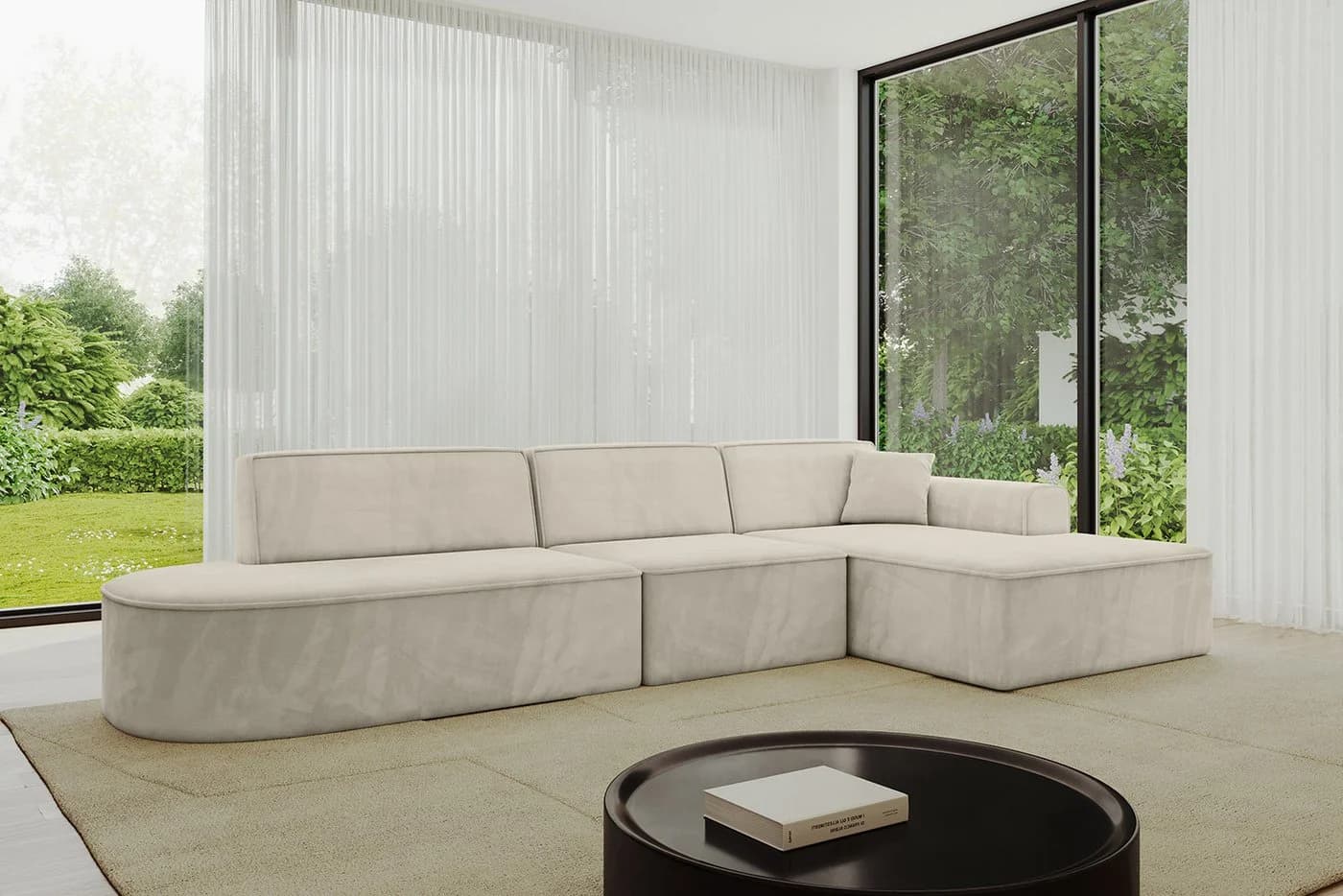 ALTDECOR Ecksofa IREA-L2-v3 L-Form Beige - Bild 3
