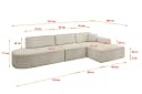 ALTDECOR Ecksofa IREA-L2-v3 L-Form Beige Bild 4