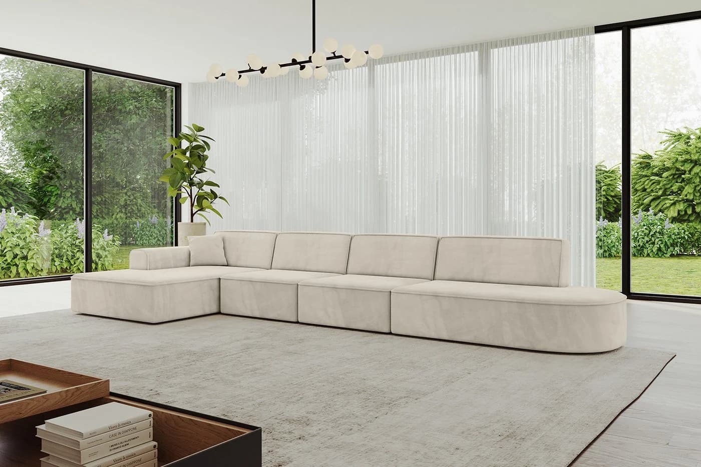 ALTDECOR Ecksofa IREA-L3-v3, Sofa L-Form Beige - Bild 3