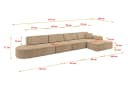 ALTDECOR Ecksofa IREA-L3-v3 L-Form Wohnlandschaft Bild 4