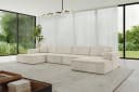 ALTDECOR Wohnlandschaft IREA-U2-v3, Sofa U-Form Eckcouch Beige Bild 3