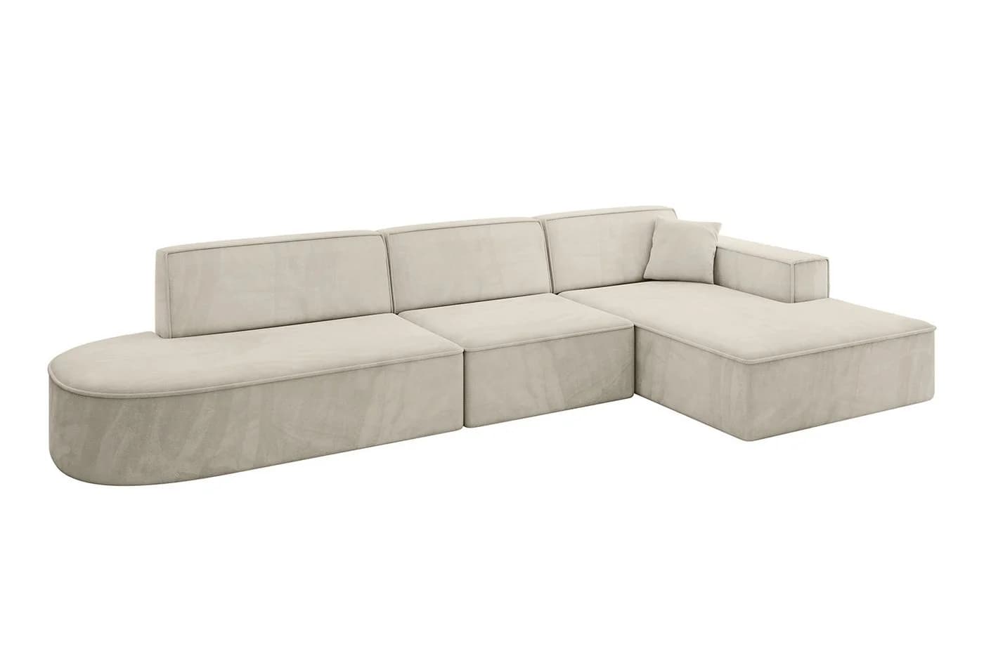 ALTDECOR Ecksofa IREA-L2-v4, Sofa L-Form Beige - Bild 1