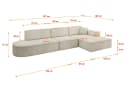 ALTDECOR Ecksofa IREA-L2-v4, Sofa L-Form Beige Bild 4