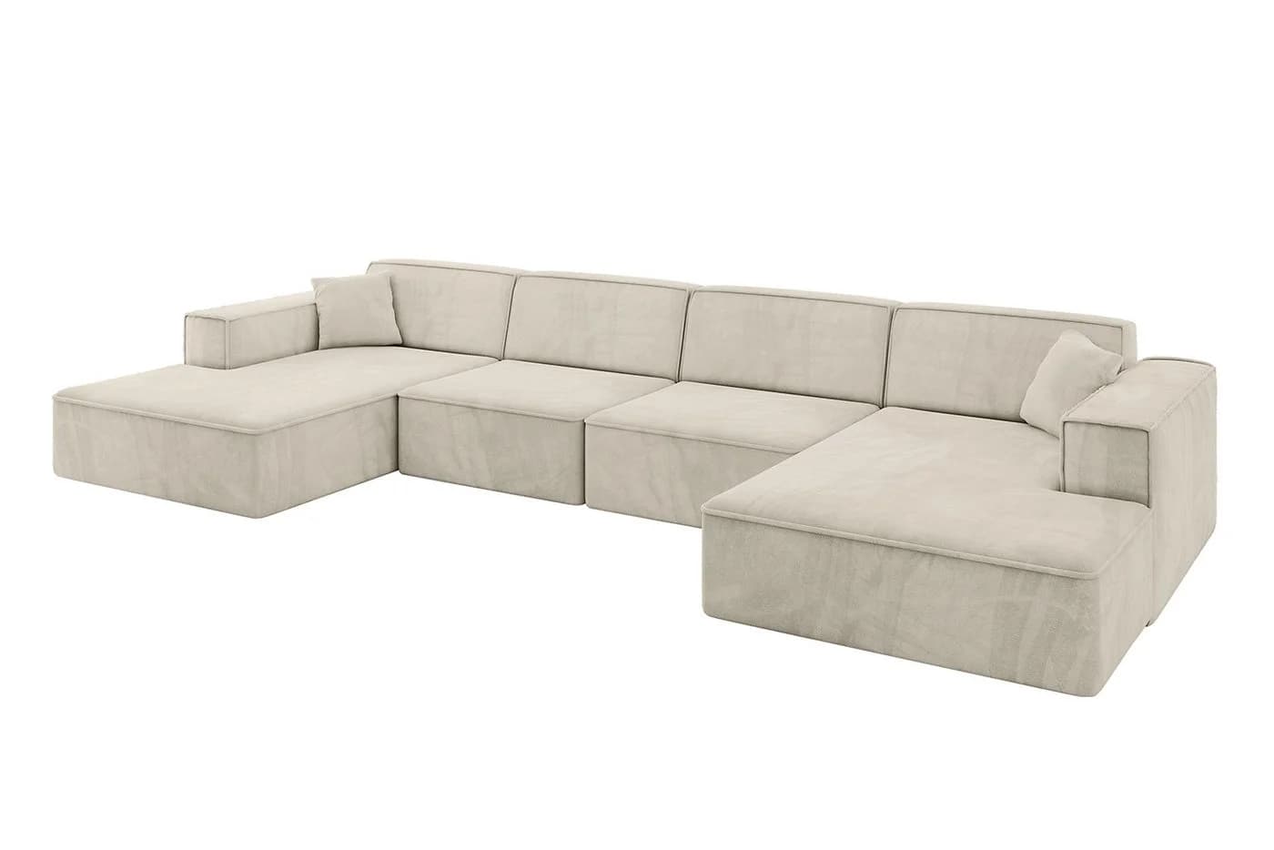 ALTDECOR Wohnlandschaft IREA-U2-v4, U-Form Ecksofa Beige