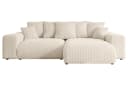 ALTDECOR Ecksofa ESKAR-L L-Form mit Schlaffunktion Beige Bild 1