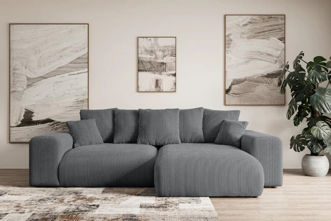 ALTDECOR Ecksofa ESKAR-L Couch mit Schlaffunktion - Bild 2