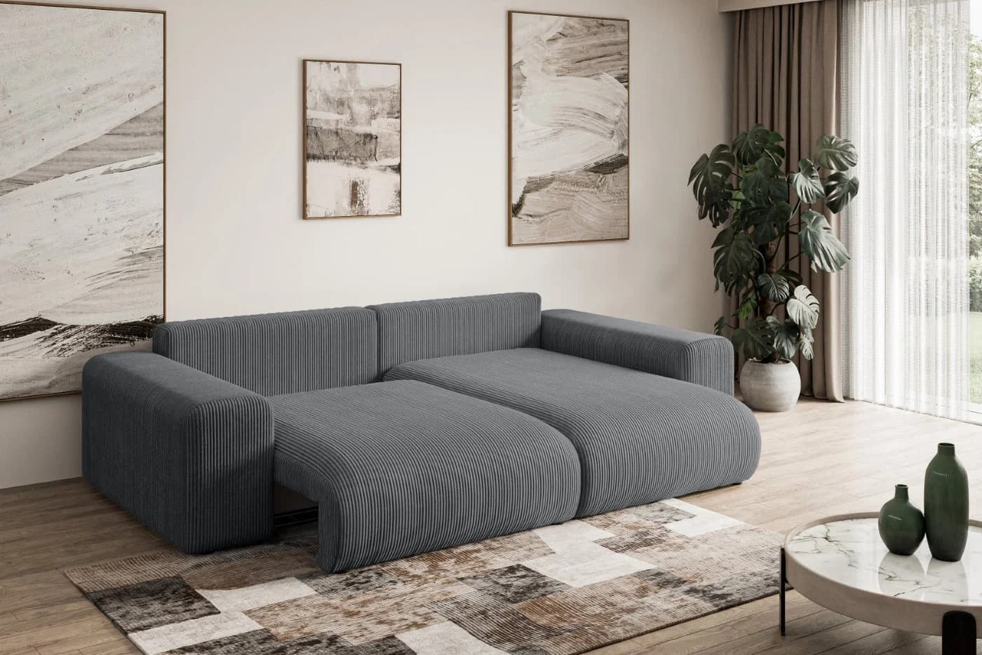 ALTDECOR Ecksofa ESKAR-L Couch mit Schlaffunktion - Bild 5