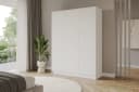 ALTDECOR Drehtürenschrank Weiß mit TIP-ON-System Bild 5