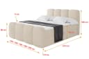 ALTDECOR Boxbett NINA-Z Beige mit Topper und Bettkästen Bild 4