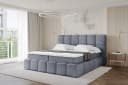 ALTDECOR Boxspringbett AURI Grau mit Bettkästen und Topper Bild 2